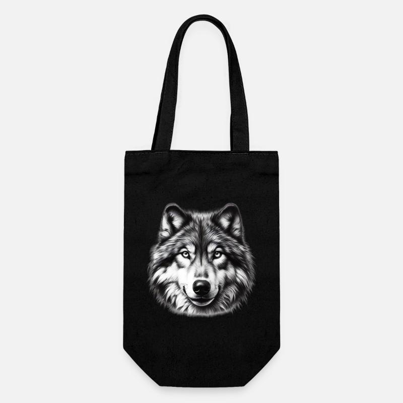 Loup - Sac à bouteille - noir