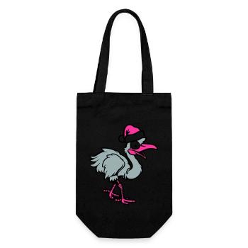 Christmas Bouquet Comic - Gift Bag for Bottles - black - Front