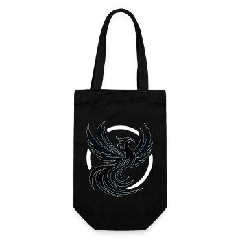 Phoenix schwarz-weiß - Geschenkbeutel für Flaschen - Schwarz - Vorne