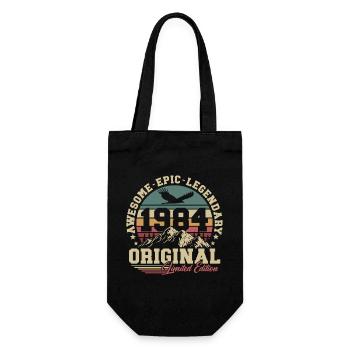 Original 1984 Vintage Cadeau d’anniversaire Rétro - Sac à bouteille - noir - Devant