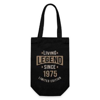 Légende vivante depuis 1975 Cadeau 50e anniversaire - Sac à bouteille - noir - Devant