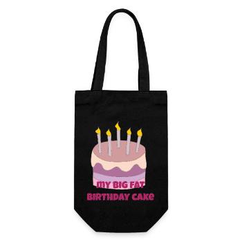 Mon gros gâteau d’anniversaire - Sac à bouteille - noir - Devant