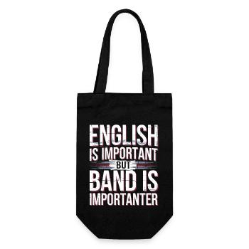 For real music lovers - Gift Bag for Bottles - black - Front