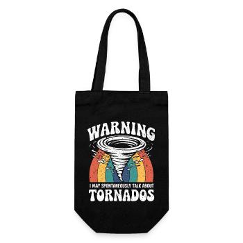 Love for storms and weather phenomena - Gift Bag for Bottles - black - Front