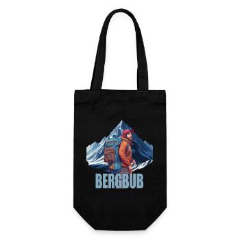Bergbub - Geschenkbeutel für Flaschen - Schwarz - Vorne