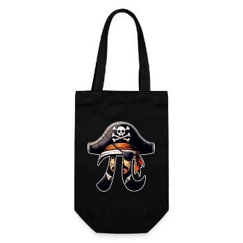 Pirate Pi Day Pirate Motif Math Fans Teacher - Gift Bag for Bottles - black - Front
