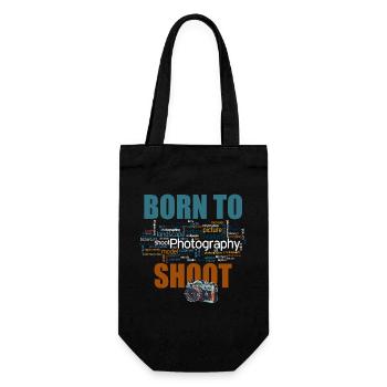 Born to shoot - Geschenkbeutel für Flaschen - Schwarz - Vorne