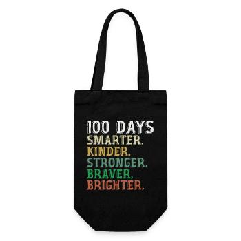 100 Days of School Smarter - 100th Days Of School - Sac à bouteille - noir - Devant