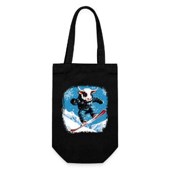 Vaches snowboard - Sac à bouteille - noir - Devant