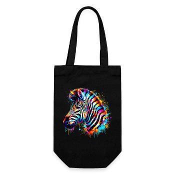 Zèbre - Sac à bouteille - noir - Devant