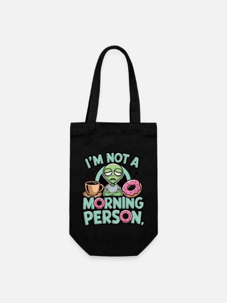 Je ne suis pas un extraterrestre du matin - Sac à bouteille - noir