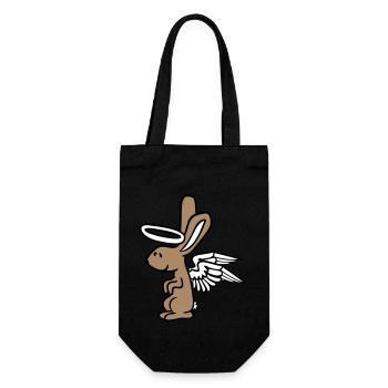 Ange Lapin Saint Ciel Ailes Bon Amour Volant - Sac à bouteille - noir - Devant
