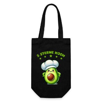Avocado Cook - Gift Bag for Bottles - black - Front
