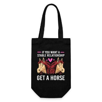 Horse racing - Gift Bag for Bottles - black - Front