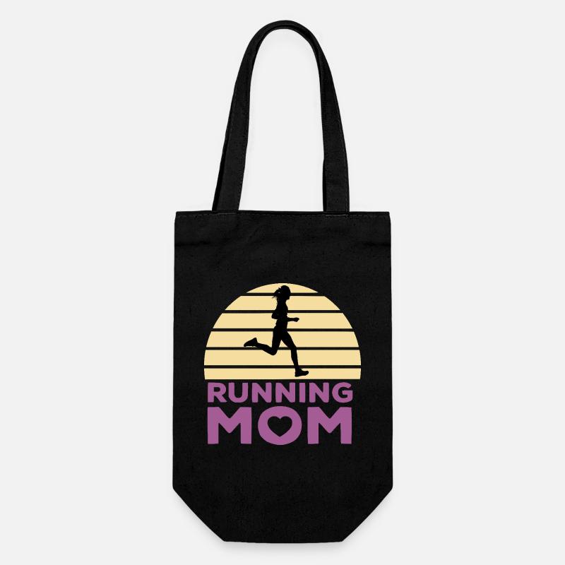 Running mom - Sac à bouteille - noir