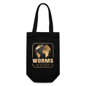 Worms - Geschenkbeutel für Flaschen - Schwarz - Vorne