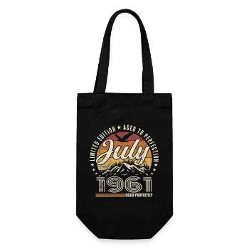 juillet 1961 Cadeau 64e Anniversaire juillet 1961 - Sac à bouteille - noir - Devant