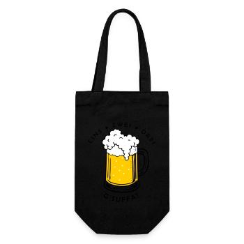 Like zwei drei - g'sigh! - Geschenkbeutel für Flaschen - Schwarz - Vorne