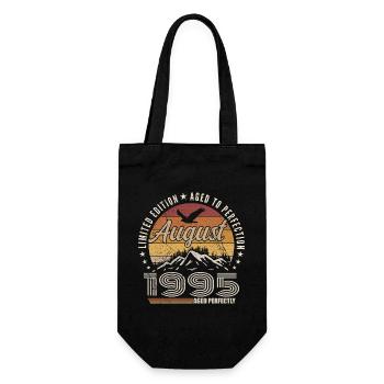 August 1995 Retro Anniversary August 1995 August 1995 - Gift Bag for Bottles - black - Front