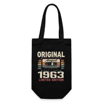 August 1963 August 1963 Gift August 1963 August 1963 - Gift Bag for Bottles - black - Front