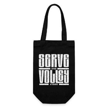 Tennis Serve and volley shirt Hoodie - Gift Bag for Bottles - black - Front