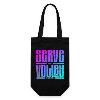 Tennis : service et volée - Sac à bouteille - noir - Devant