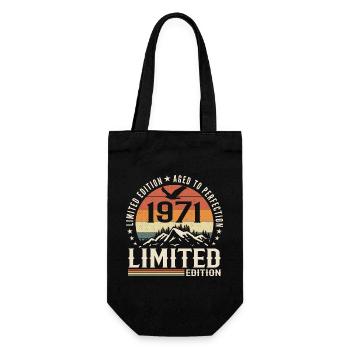 Cadeau Anniversaire 1971 - Vintage 1971 Rétro 1971 - Sac à bouteille - noir - Devant