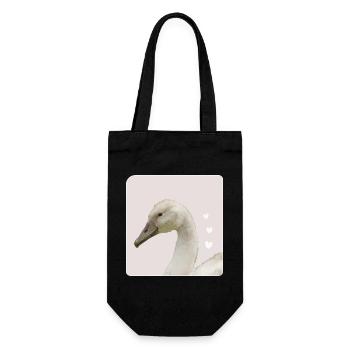 Jeune cygne Cygne blanc Cygne tuberculé - Sac à bouteille - noir - Devant