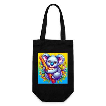 Koala - Gift Bag for Bottles - black - Front