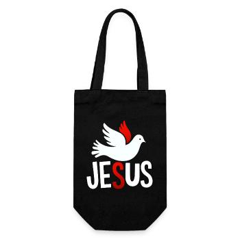 Colombe de la Paix Jésus - Sac à bouteille - noir - Devant