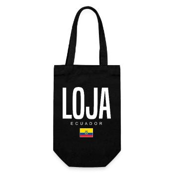 Loja Ecuador Ecuadorianer - Geschenkbeutel für Flaschen - Schwarz - Vorne