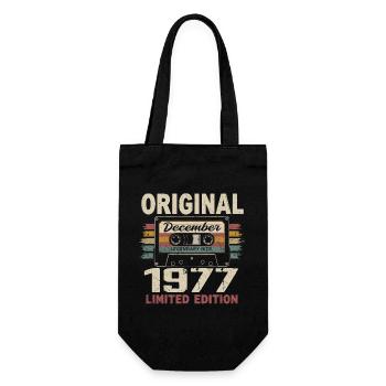 Cadeau D'anniversaire Décembre 1977 - Sac à bouteille - noir - Devant