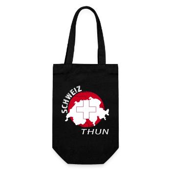 Thun - Geschenkbeutel für Flaschen - Schwarz - Vorne
