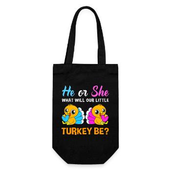 Thanksgiving Gender Reveal Future Maman - Sac à bouteille - noir - Devant