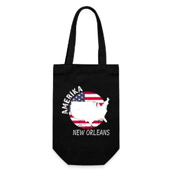 New Orleans - Geschenkbeutel für Flaschen - Schwarz - Vorne