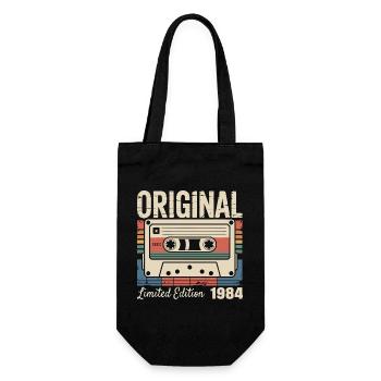 42nd Anniversary - Vintage Gift 1984 - Gift Bag for Bottles - black - Front