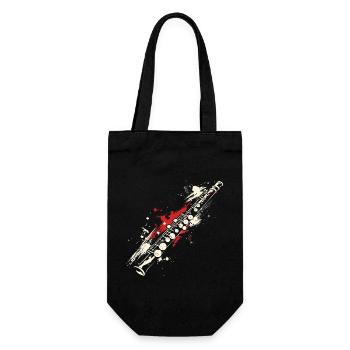 Flute Graffiti - Gift Bag for Bottles - black - Front