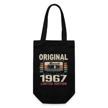 March 1967 Vintage March 1967 - Gift Bag for Bottles - black - Front