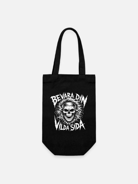 Wild Side Dödskalle - Geschenkbeutel für Flaschen - Schwarz
