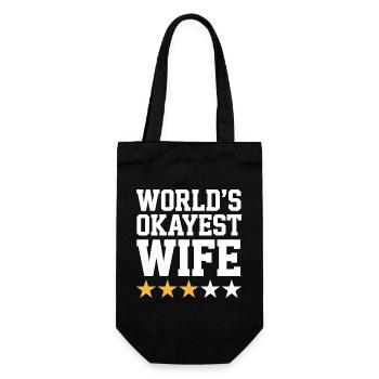 Citation de la femme la plus correcte Tee - Sac à bouteille - noir - Devant