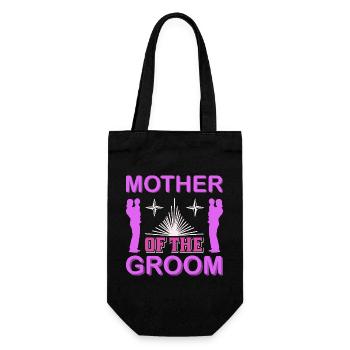T-shirt cadeau de la mère du marié pour la maman du mariage - Sac à bouteille - noir - Devant