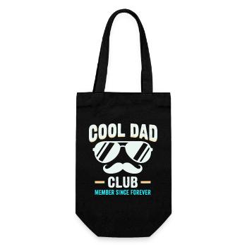 Cool Dad Club, Lustiges Vatertag Papa Hoodie - Geschenkbeutel für Flaschen - Schwarz - Vorne