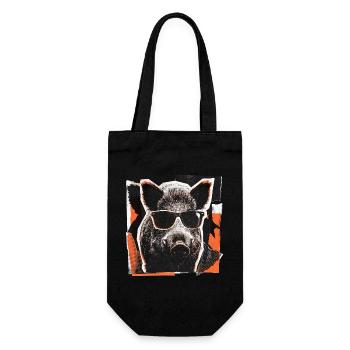 Cool Wild Boar Sunglasses Vintage - Gift Bag for Bottles - black - Front