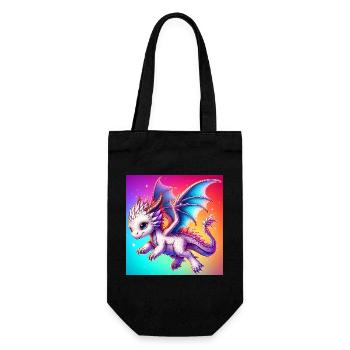 Drache - Geschenkbeutel für Flaschen - Schwarz - Vorne