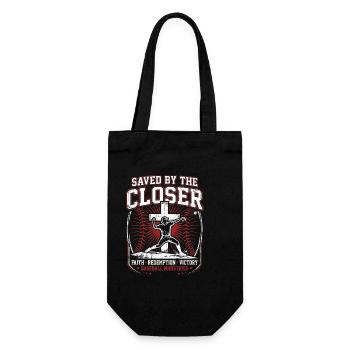 Sauvés par le Closer Christian Baseball Jesus - Sac à bouteille - noir - Devant