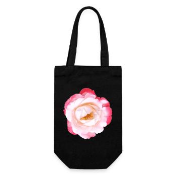 Rose - Gift Bag for Bottles - black - Front