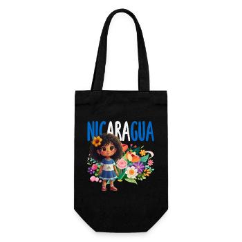 Fierté et Foyer du drapeau du Nicaragua - Sac à bouteille - noir - Devant