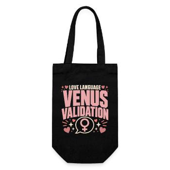 Venus sign Venus astrology - Gift Bag for Bottles - black - Front