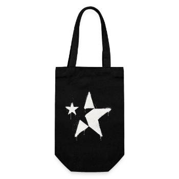 TheStar-Logo – Spray-Edition - Geschenkbeutel für Flaschen - Schwarz - Vorne