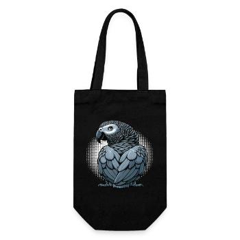 Perroquet gris d'Afrique propriétaire de perroquet gardien de perroquet - Sac à bouteille - noir - Devant